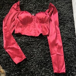 LS crop top Large